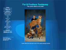 Tablet Screenshot of furandfeatherstaxidermy.com